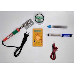 Kit Ferro de Solda 220V 55W Multimetro Sugador Pasta Estanho - 2