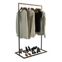 Ver imagem 4 de Cabideiro 170cm Organizar Moderna Roupeiro Preto Bermudas Technox