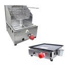 Ver imagem 1 de Kit Lanchonete Chapa 30cm e Fritadeira Profissional 1 Cuba Alcamar