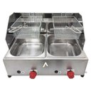 Ver imagem 2 de Kit Lanchonete Chapa 30cm e Fritadeira Profissional 2 Cubas Alcamar