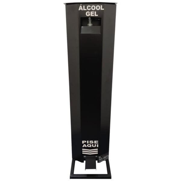 Totem Display para Álcool Gel com Dispenser Preto - 2