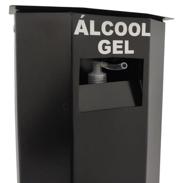 Totem Display para Álcool Gel com Dispenser Preto - 3