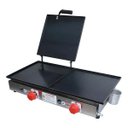 Ver imagem 3 de Kit Lanchonete Chapa 60cm com Prensa e Fritadeira Profissional 1 Cuba Alcamar