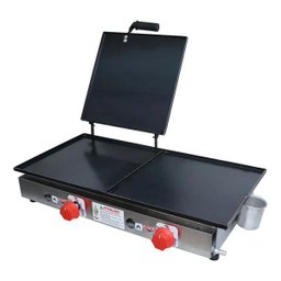Kit Lanchonete Chapa 60cm com Prensa e Fritadeira Profissional 1 Cuba Alcamar - 3
