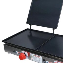 Kit Lanchonete Chapa 60cm com Prensa e Fritadeira Profissional 1 Cuba Alcamar - 12