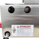 Ver mais imagens de Kit Lanchonete Chapa 60cm com Prensa e Fritadeira Profissional 1 Cuba Alcamar