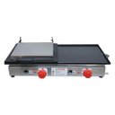 Ver imagem 5 de Kit Lanchonete Chapa 60cm com Prensa e Fritadeira Profissional 1 Cuba Alcamar