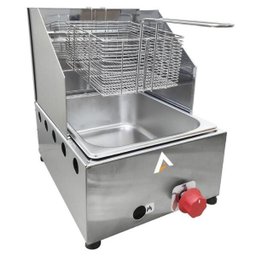 Kit Lanchonete Chapa 60cm com Prensa e Fritadeira Profissional 1 Cuba Alcamar - 4