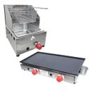 Ver imagem 1 de Kit Lanchonete Chapa 60cm e Fritadeira Profissional 1 Cuba Alcamar