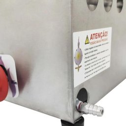 Kit Lanchonete Chapa 90cm com Prensa e Fritadeira Profissional 2 Cubas Alcamar - 6