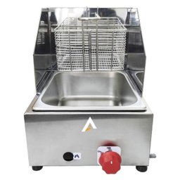 Kit Lanchonete Chapa 90cm e Fritadeira Profissional 1 Cuba Alcamar - 2