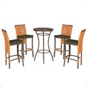 Ver imagem 1 de Mesa Bistro e 4 Banquetas Roma Corda Náutica 13 Trama