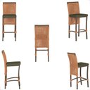 Ver imagem 5 de Mesa Bistro e 4 Banquetas Roma Corda Náutica 13 Trama