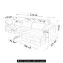 Ver imagem 4 de Sofá Retrátil 4 Lugares para Sala 332cm Dijon Couro Caramelo S07 - Mpozenato