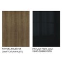Ver imagem 2 de Ilha de Cozinha com Bancada e Balcão 120 Cm Rustic/preto Lux Madesa Rustic/preto