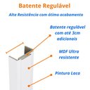 Ver imagem 6 de Kit Porta de Madeira 210x90cm Lisa Laqueada Esquerda Moldufama