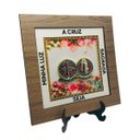 Ver imagem 2 de Adorno Quadro de Mesa e Parede Medalha de São Bento Armazém Católico 01294