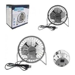 Mini Ventilador de Mesa USB Portátil 14cm Alfacell Preto - 2