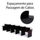 Ver imagem 2 de Estação de Trabalho 10 Lugares 600x120 Preto