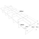 Ver imagem 4 de Estação de Trabalho 10 Lugares 600x120 Preto