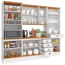 Ver imagem 4 de Cozinha Modulada Aspen c/T 5 Peças Branco/Cinamomo