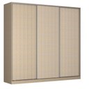 Ver imagem 3 de Guarda-Roupa Casal 3 Portas de Correr Bege/Noce