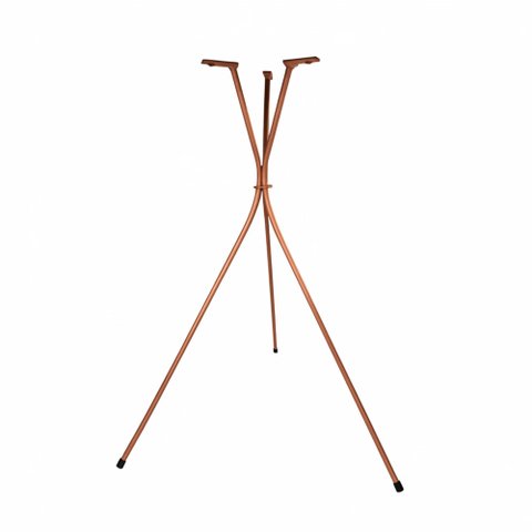 Base Tripé de Mesa Pé Palito Cobre 60cm Pé Mesinha Bistrô Lateral Decoração Minimalista Industrial