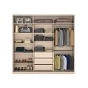 Ver imagem 2 de Guarda-Roupa Casal 3 Portas de Correr Branco/Noce