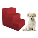 Ver imagem 1 de Escada Pet para Cães e Gatos Suede Vermelho Dal Poz Estofados