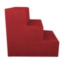 Ver imagem 3 de Escada Pet para Cães e Gatos Suede Vermelho Dal Poz Estofados