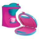 Ver imagem 1 de Kit Mini Brinquedo Cozinha Cafeteira E Sanduicheira