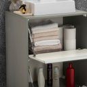 Ver imagem 4 de Gabinete e Espelheira 70cm Plena Versati Elite Verde/Branco