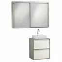 Ver imagem 2 de Gabinete e Espelheira 70cm Plena Versati Elite Verde/Branco