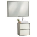 Ver imagem 5 de Gabinete e Espelheira 70cm Plena Versati Elite Verde/Branco