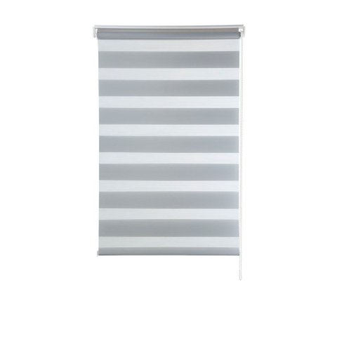 Persiana Zebra Double Vision 1,20x2,60 Premium - Cinza