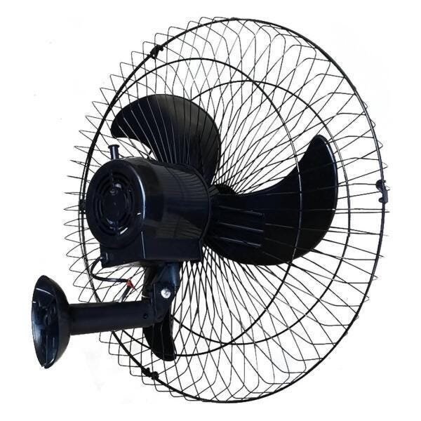 Kit 5 Ventiladores de Parede 60cm Oscilante Preto Turbão Biv