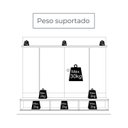 Ver imagem 4 de Painel Suspenso Frisado 182cm Aura Linha Eras Madetec