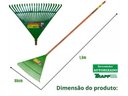 Ver imagem 2 de Vassoura Plástica Rastelo para Grama Jardim C/ Cabo Fj1011 Trapp