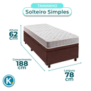 Ver imagem 3 de Cama Box Bau Blindado Solteiro + Colchão D23 D23 Inducol