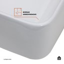 Ver imagem 5 de Cuba de Apoio para Banheiro Retangular Louça Cerâmica Galena Pingoo.casa - Branco