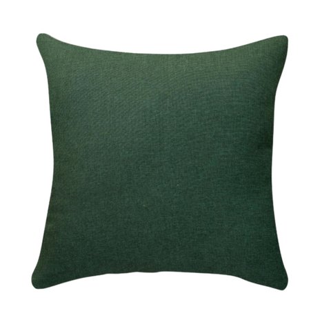 Capa de Almofada Lisa Linho Verde 43x43cm