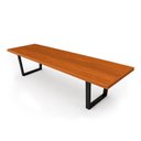 Ver imagem 6 de Mesa Industrial para Ambiente Biofílico Madeira Maciça Lanna com Ferragem 2,20m Preto