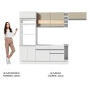 Ver imagem 6 de Cozinha Completa Branca com Armário e Balcão + Tampo Madesa