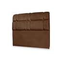Ver imagem 2 de Cabeceira Baú Imperatriz Cama Box King 195 Cm Suede Marrom - Dl Decor