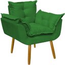 Ver imagem 2 de Kit 2 Poltronas Decorativa e Puff para Sala Recepção Manicure Consultório Quarto Alice Suede