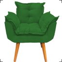 Ver imagem 3 de Kit 2 Poltronas Decorativas Para Recepção Manicure Sala De Estar + Puff Reforçado Suede