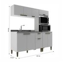 Ver imagem 4 de Cozinha Compacta Iara 9 Portas 1 Gaveta Branco - Jcarvalho