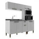 Ver imagem 2 de Cozinha Compacta Iara 9 Portas 1 Gaveta Branco - Jcarvalho