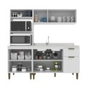 Ver imagem 3 de Cozinha Compacta Iara 9 Portas 1 Gaveta Branco - Jcarvalho