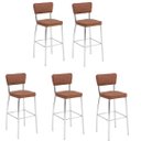 Ver imagem 1 de KIT 5 BANQUETAS HAIDÊ GOURMET PARA BANCADA-ASSENTO FACTO FENDI